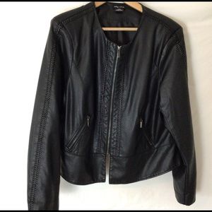 City chic faux leather jacket